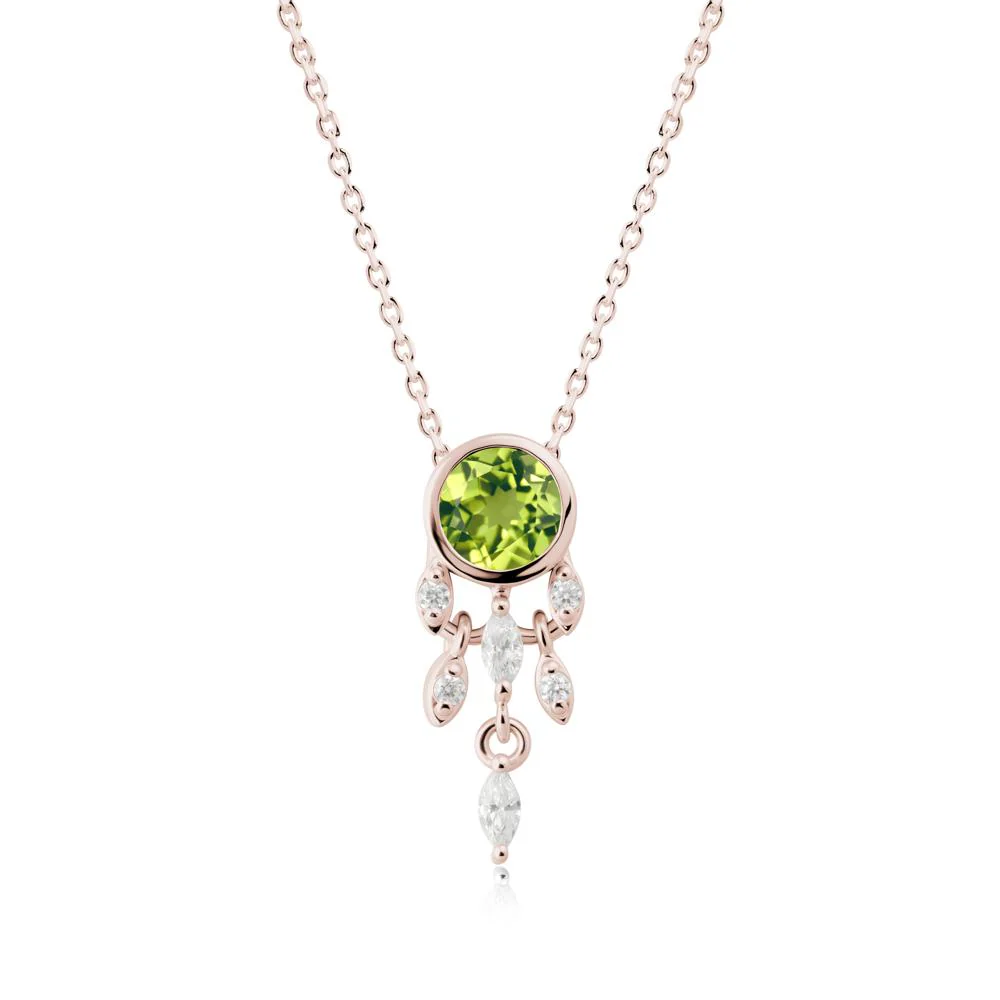 Dreamcatcher Inspired Peridot Necklace