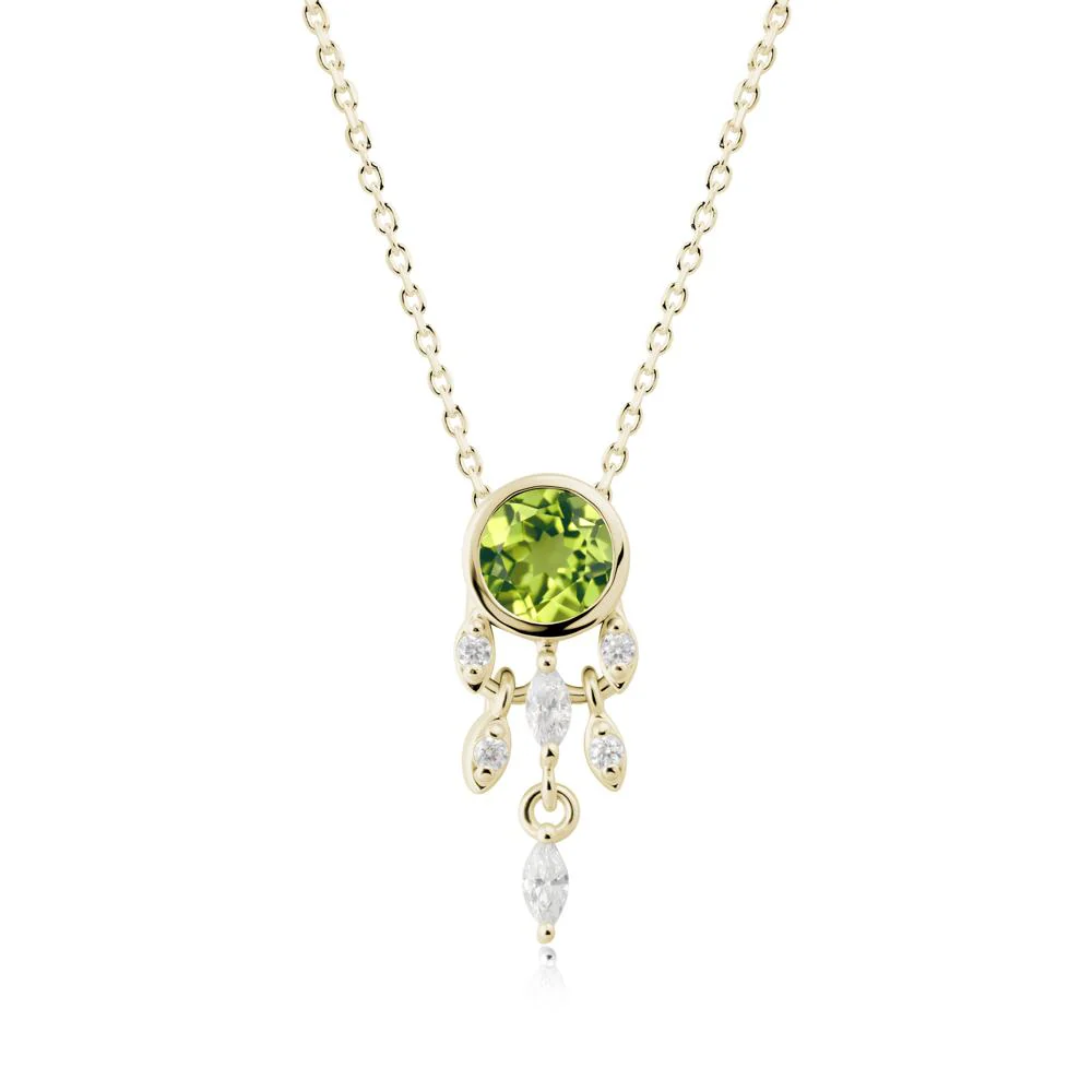 Dreamcatcher Inspired Peridot Necklace - Image 6