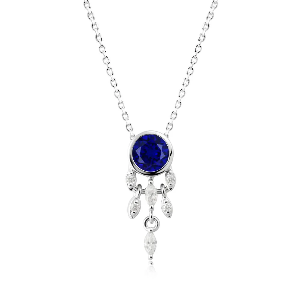 Dreamcatcher Inspired Sapphire Necklace - Image 3