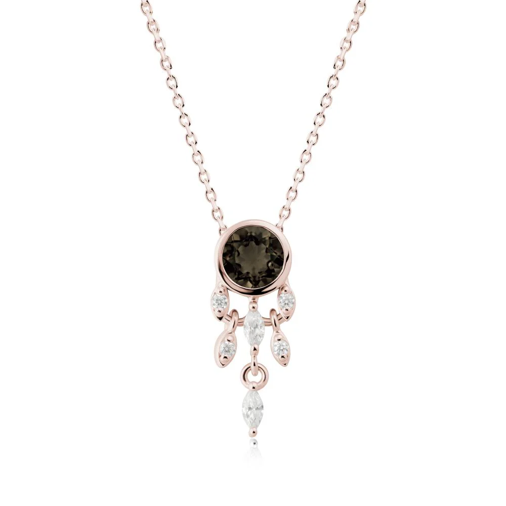 Dreamcatcher Inspired Smoky Quartz Necklace - Image 5