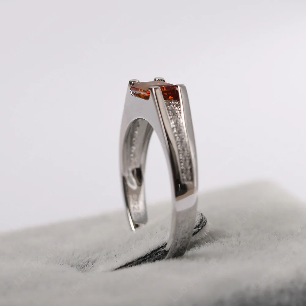 East West Citrine Engagement Ring - Image 6