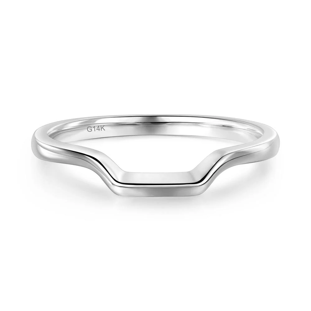 White Topaz Bezel Emerald Cut Engagement Ring - Image 26