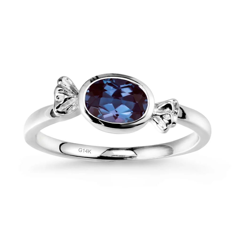 East-West Halloween Alexandrite Ring - Image 2