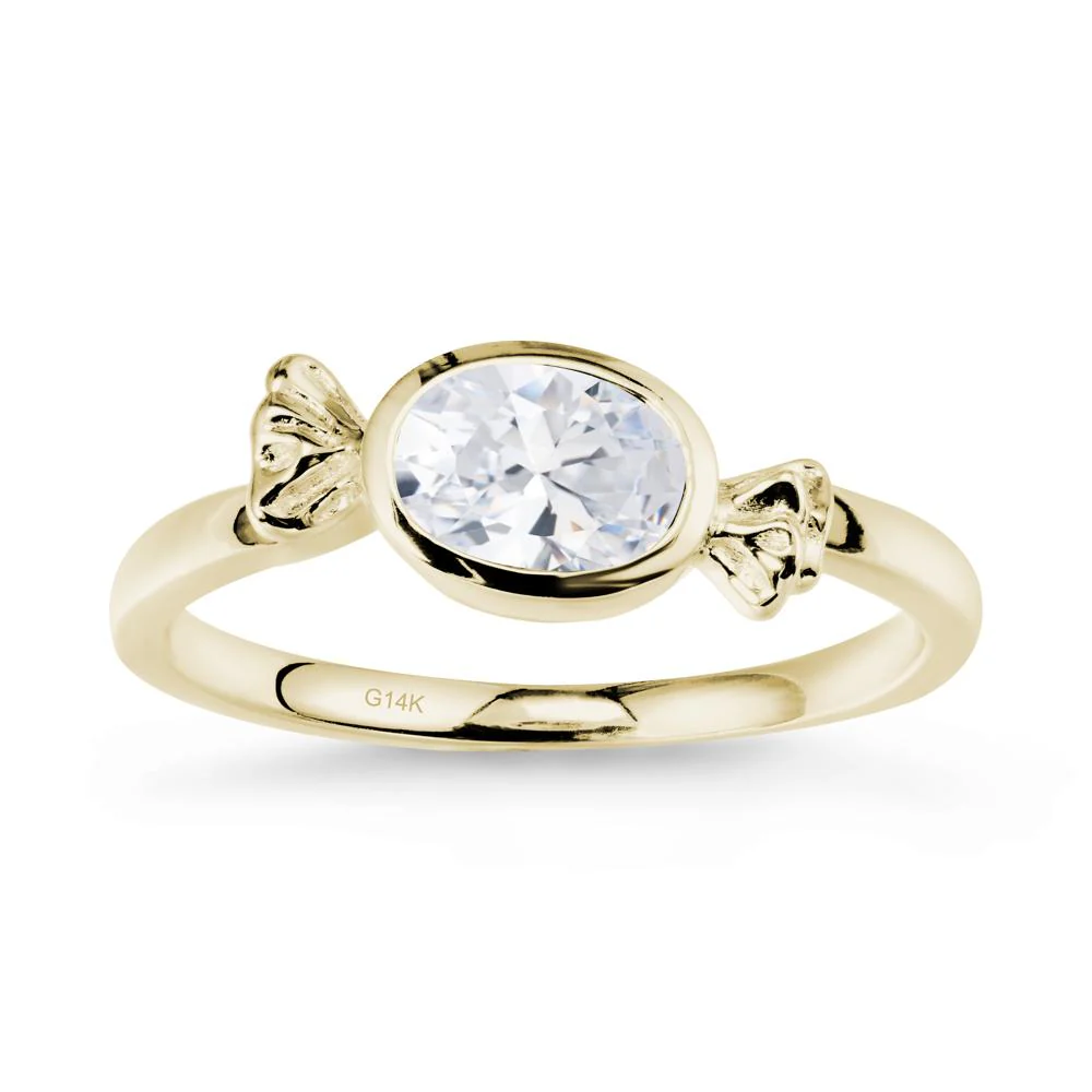 East-West Halloween Cubic Zirconia Ring - Image 3