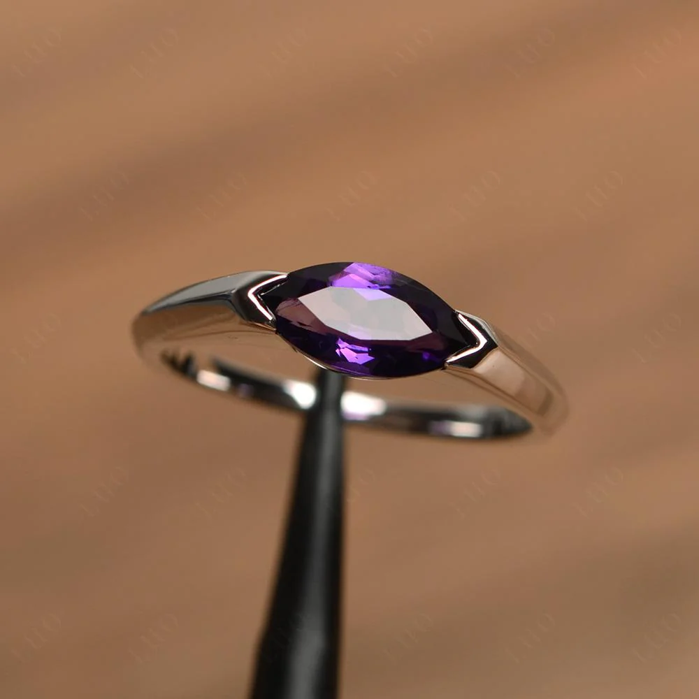 Amethyst East West Marquise Ring - Image 10