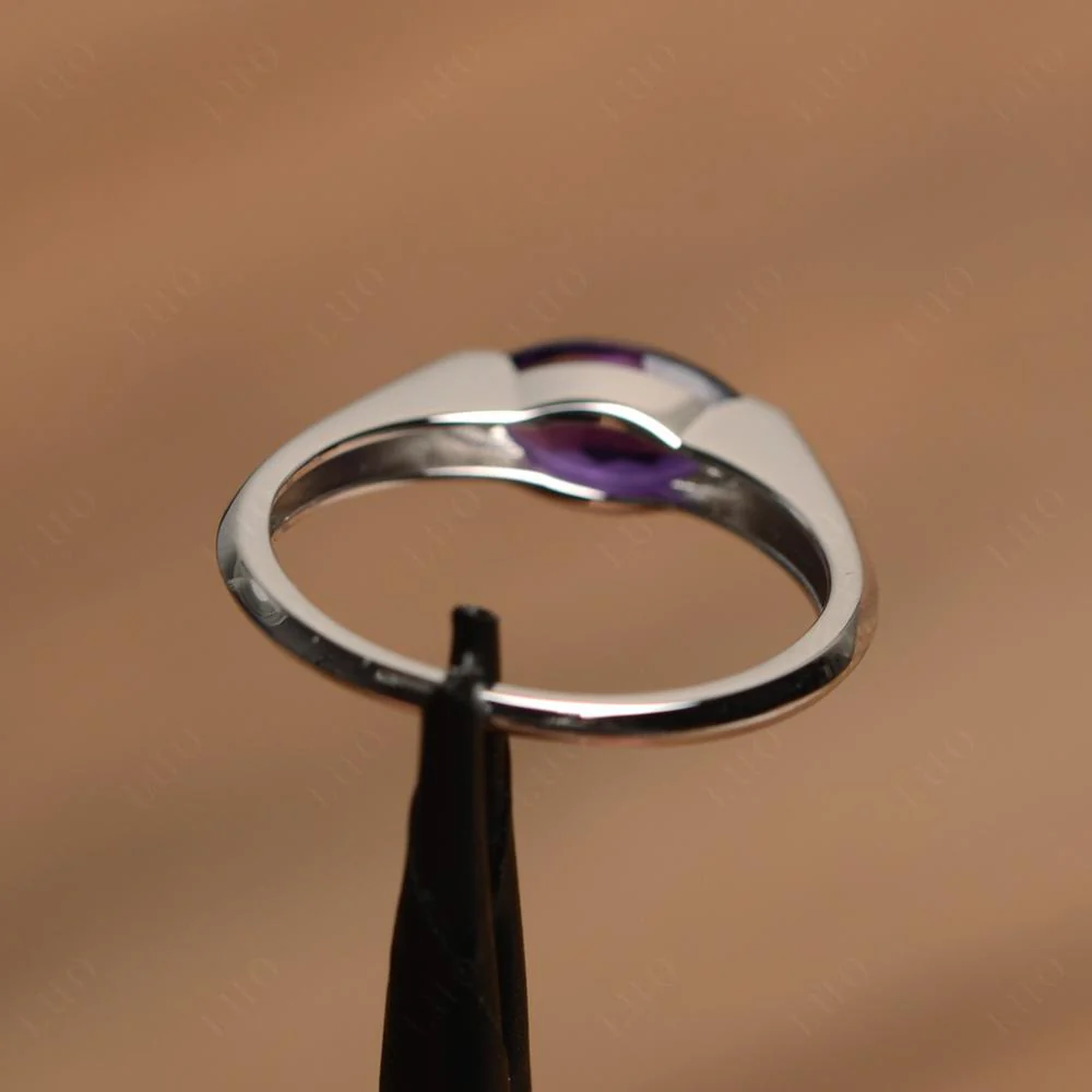 Amethyst East West Marquise Ring - Image 12
