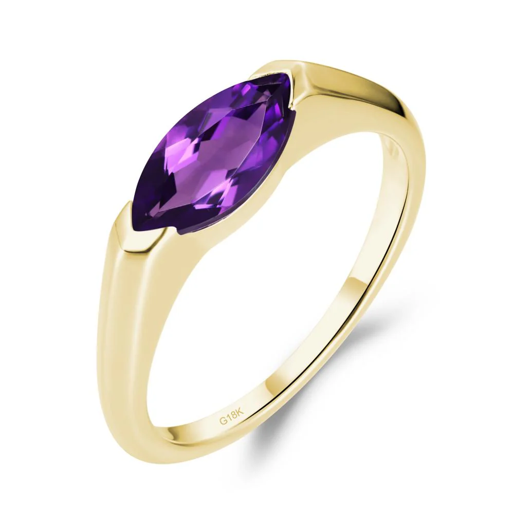 Amethyst East West Marquise Ring - Image 5