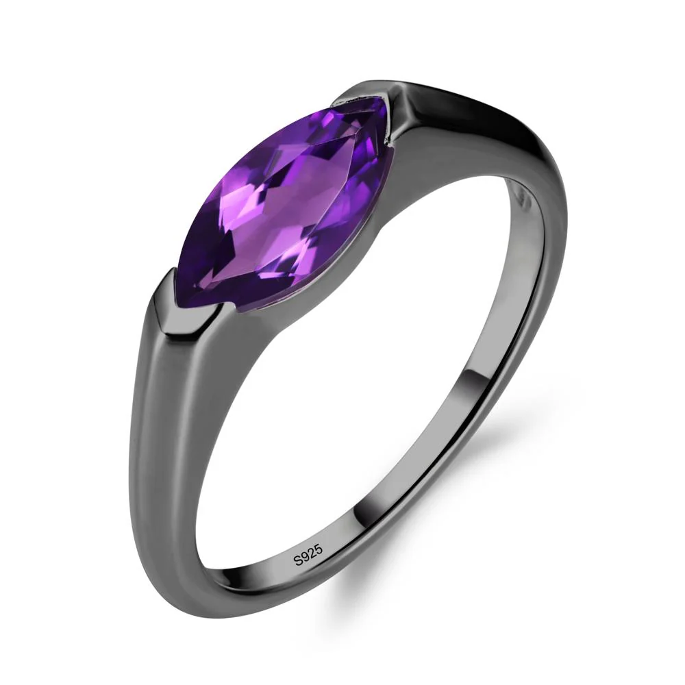 Amethyst East West Marquise Ring - Image 6