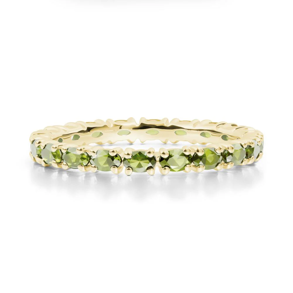East West Peridot Wedding Ring - Image 2