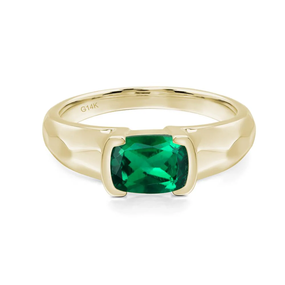 Emerald Bezel Seting Ring - Image 5