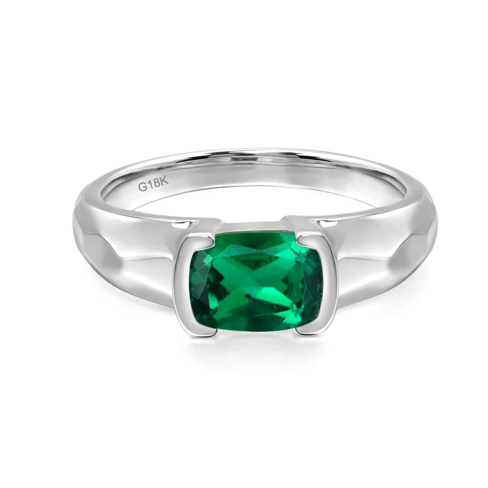 Emerald Bezel Seting Ring - Image 7