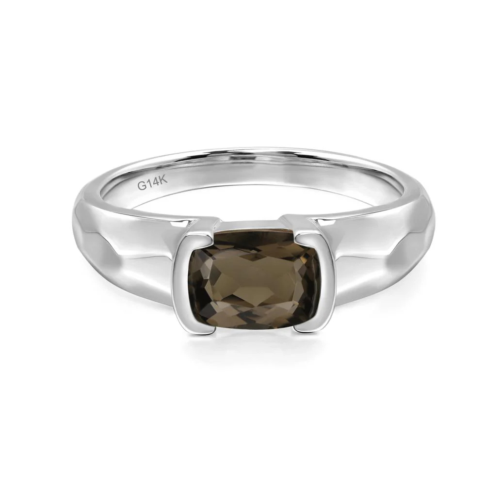 Smoky Quartz Bezel Seting Ring - Image 3