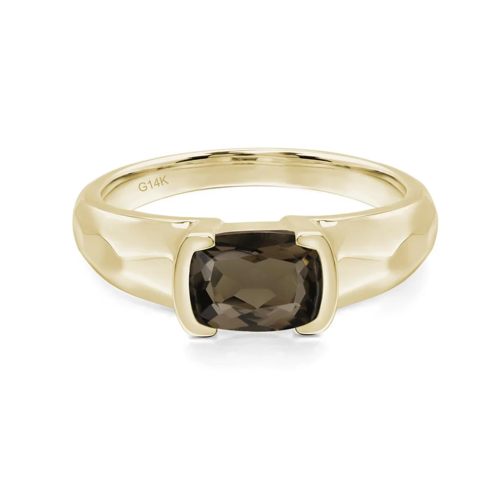 Smoky Quartz Bezel Seting Ring - Image 4