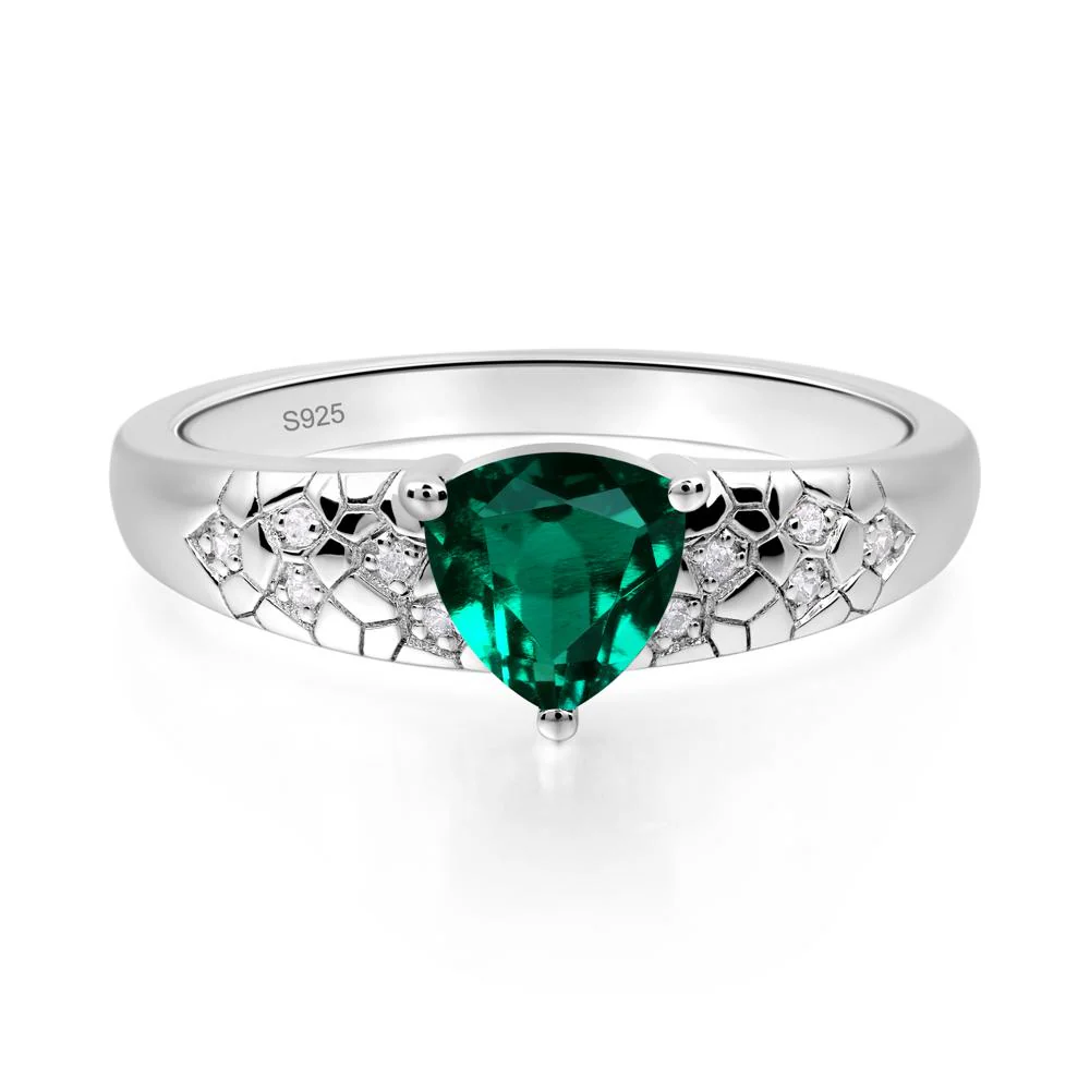 Emerald Cracked Ring - Image 3