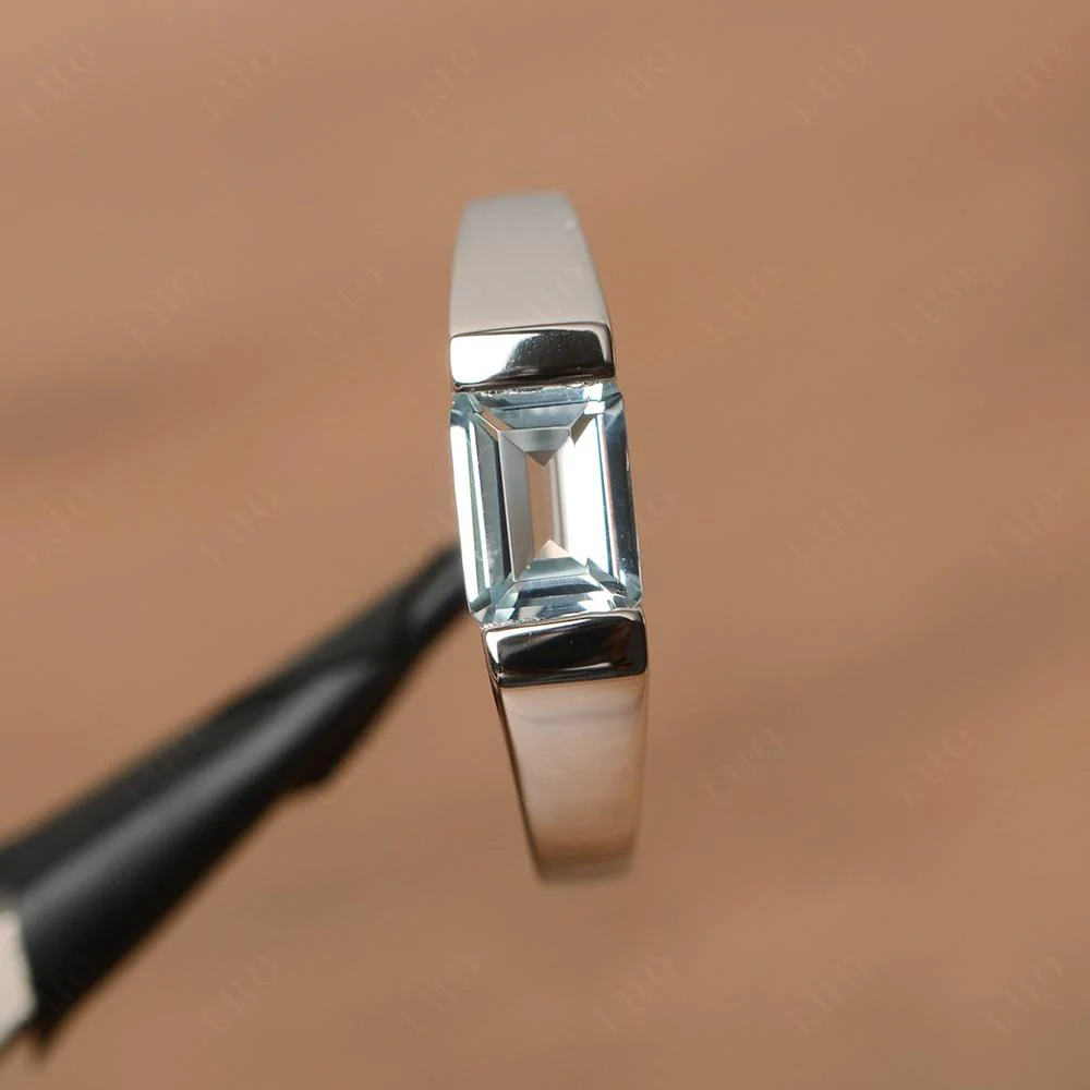 Aquamarine Unisex Ring - Image 11
