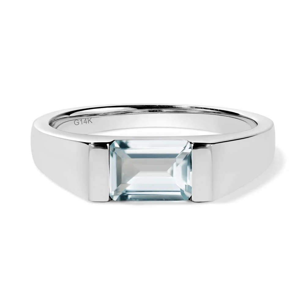 Aquamarine Unisex Ring - Image 4