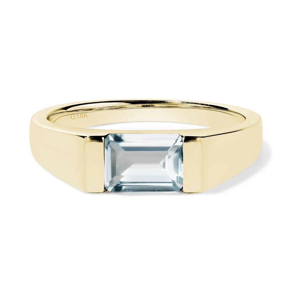 Aquamarine Unisex Ring - Image 8