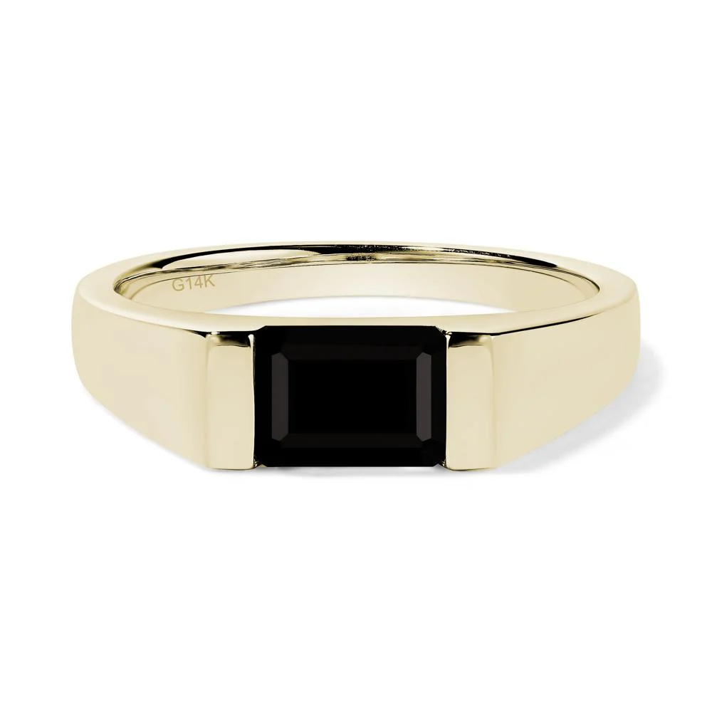 East West Black Spinel Ring - Image 4