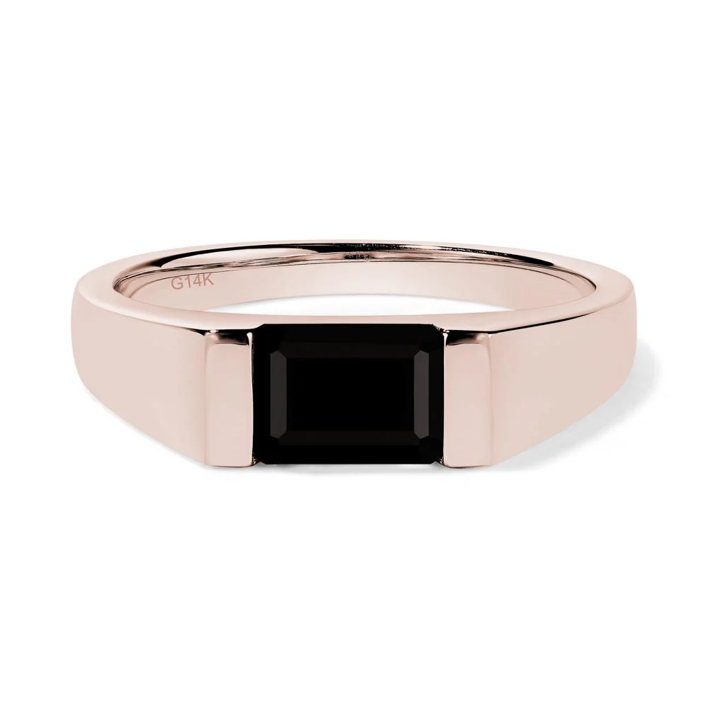 East West Black Spinel Ring - Image 5