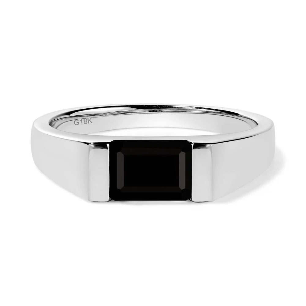 East West Black Spinel Ring - Image 7