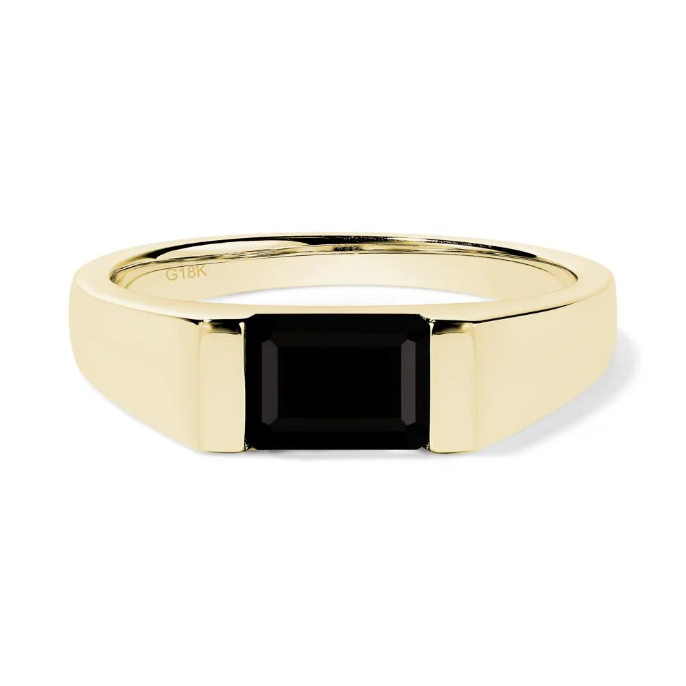 East West Black Spinel Ring - Image 8