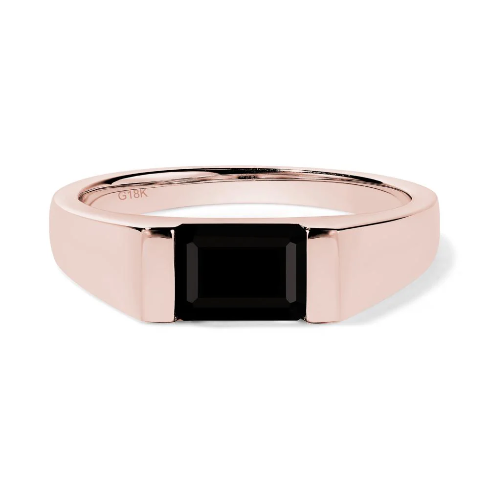 East West Black Spinel Ring - Image 9