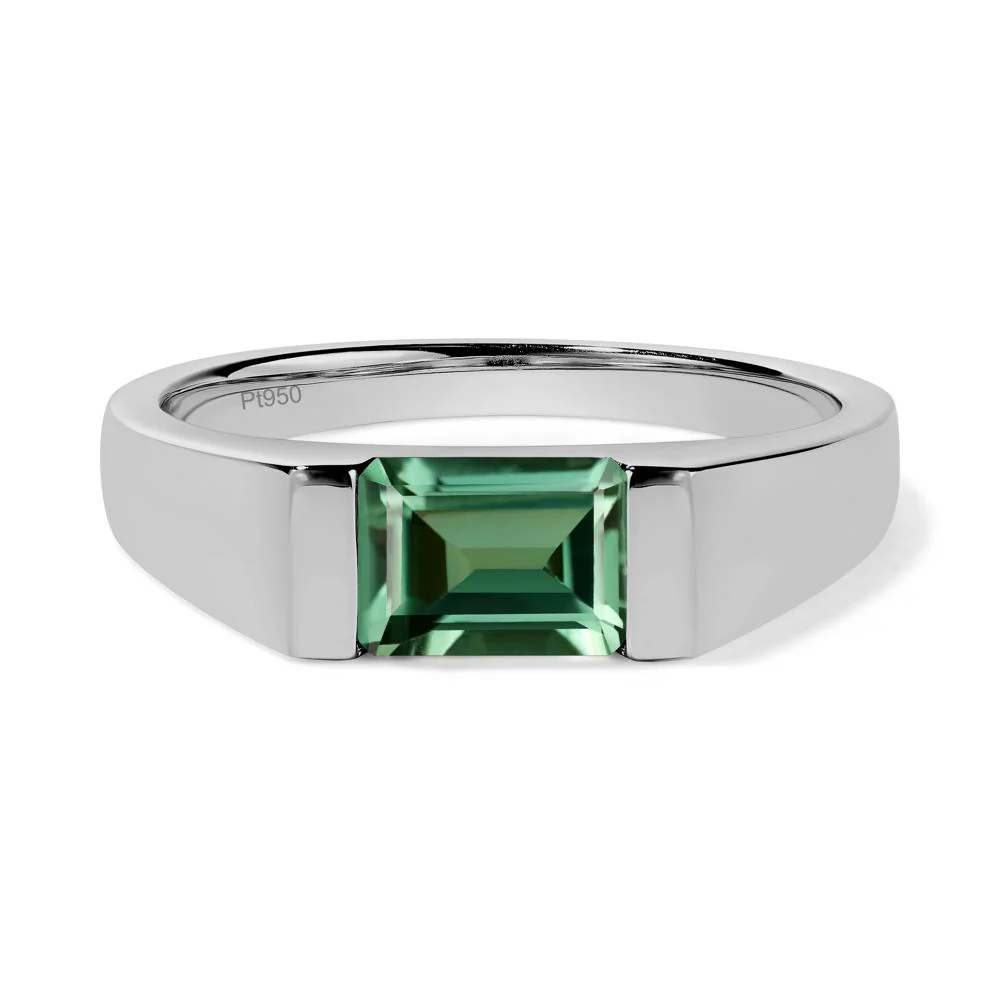 East West Green Sapphire Ring - Image 6