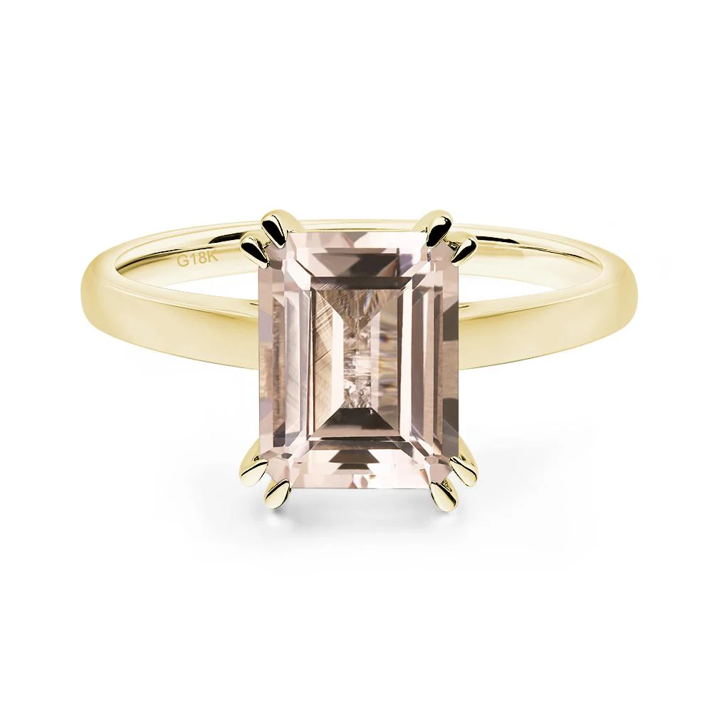 Morganite Double Claw Prong Engagement Ring - Image 8