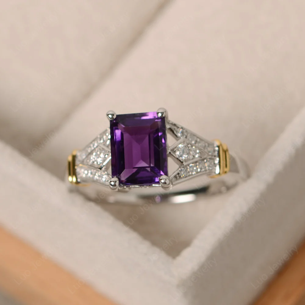 Amethyst Women's Crown Ring - Image 3