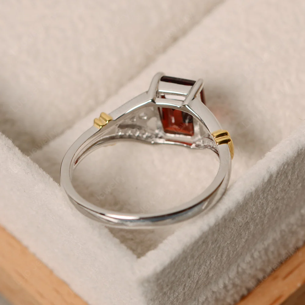 Garnet Women's Crown Ring - Image 4