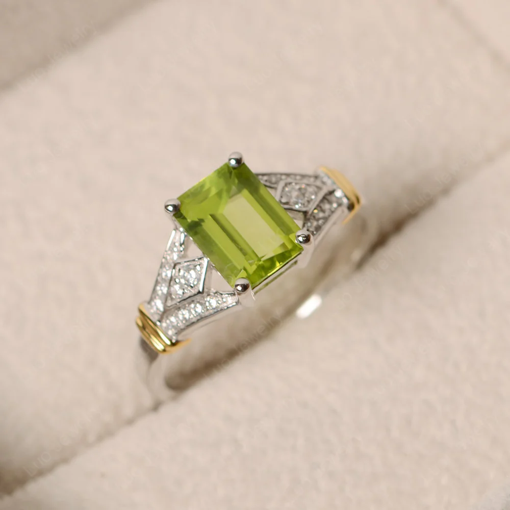 Peridot Women's Crown Ring
