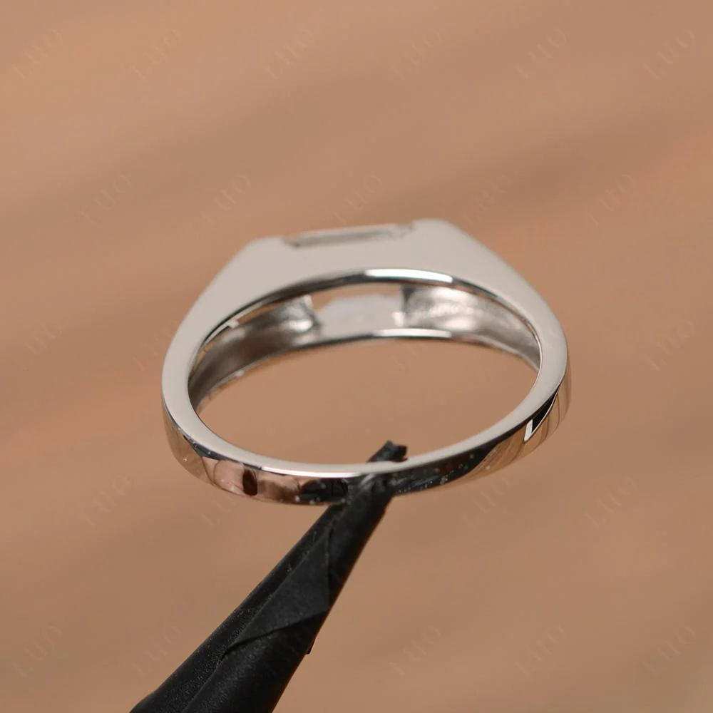 White Topaz Gender Neutral Ring - Image 12