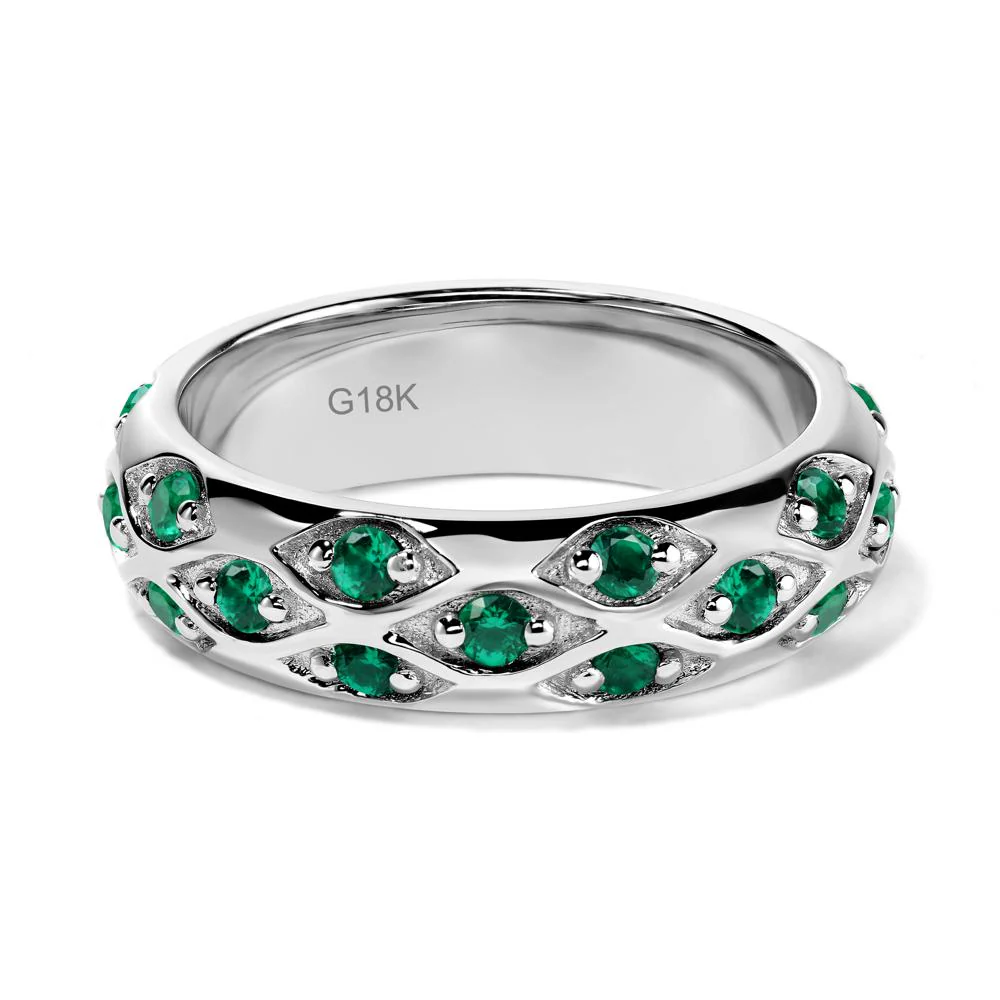 Emerald Mens Eternity Ring - Image 7