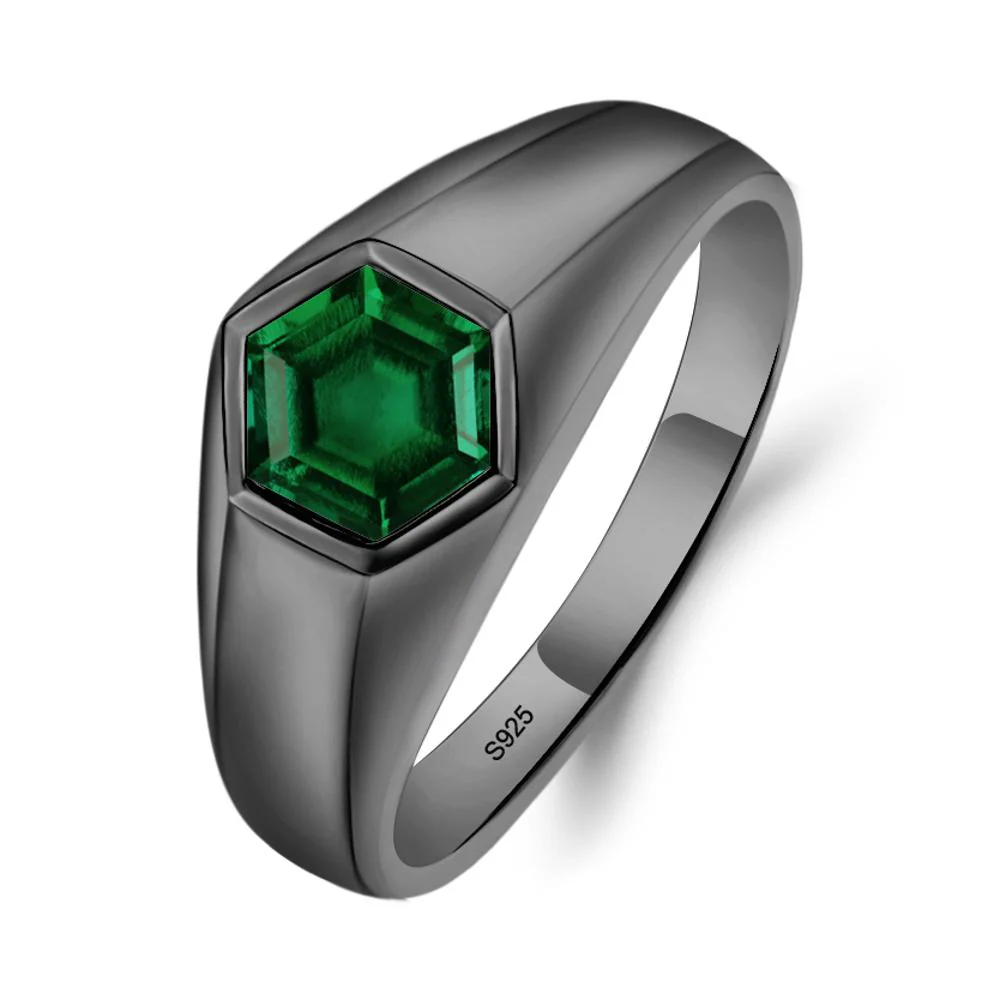 Emerald Men's Ring - Image 3