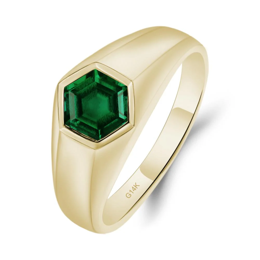 Emerald Men's Ring - Image 7