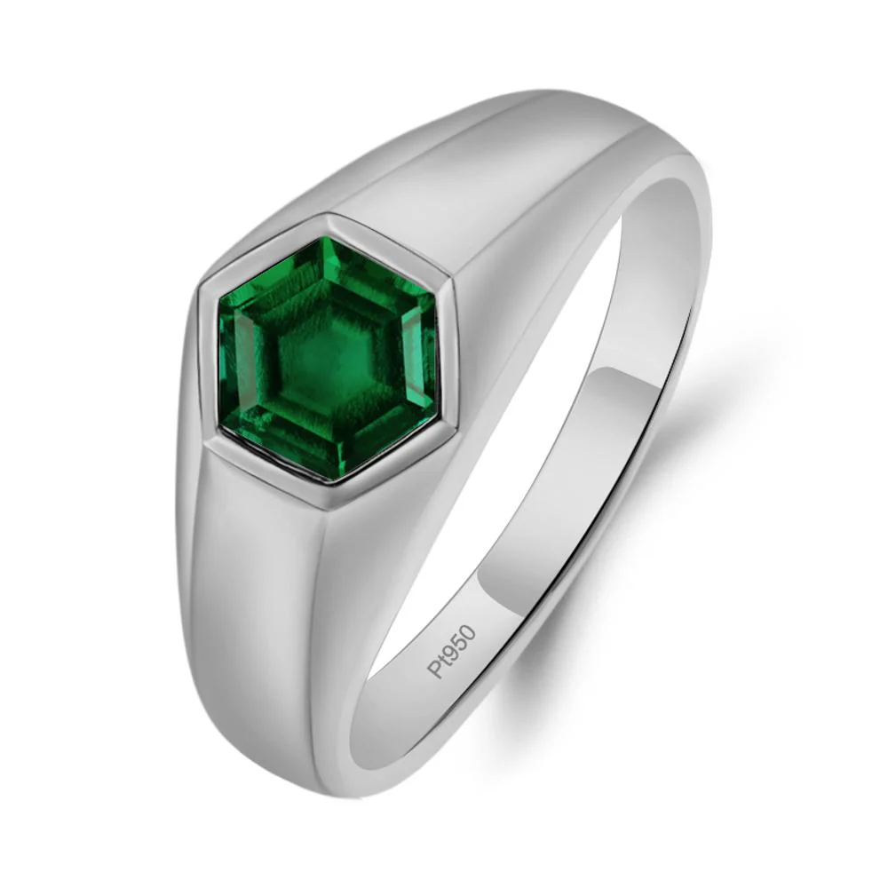 Emerald Men's Ring - Image 8