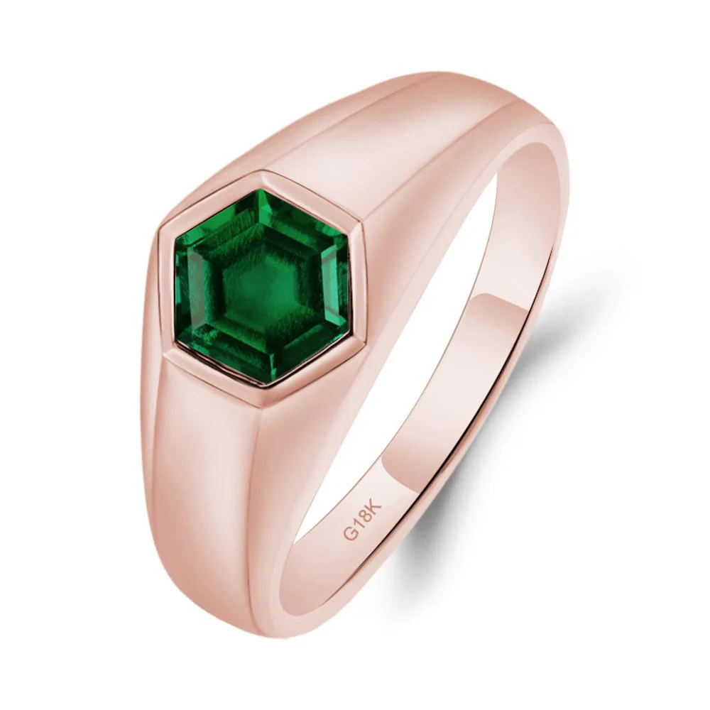 Emerald Men's Ring - Image 9