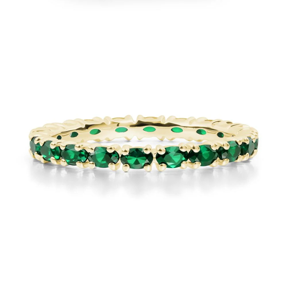 Emerald Oval Eternity Ring - Image 5
