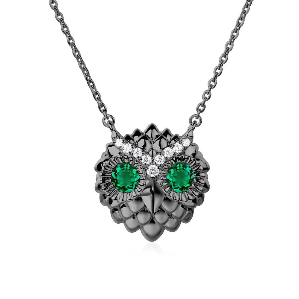 Emerald Owl Necklace - Image 9
