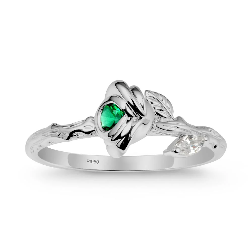 Emerald Self-Love Rose Ring