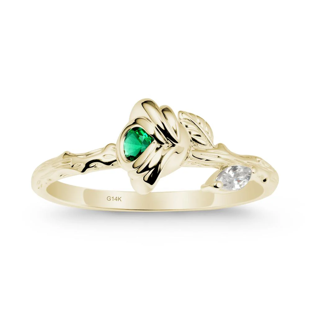Emerald Self-Love Rose Ring - Image 4