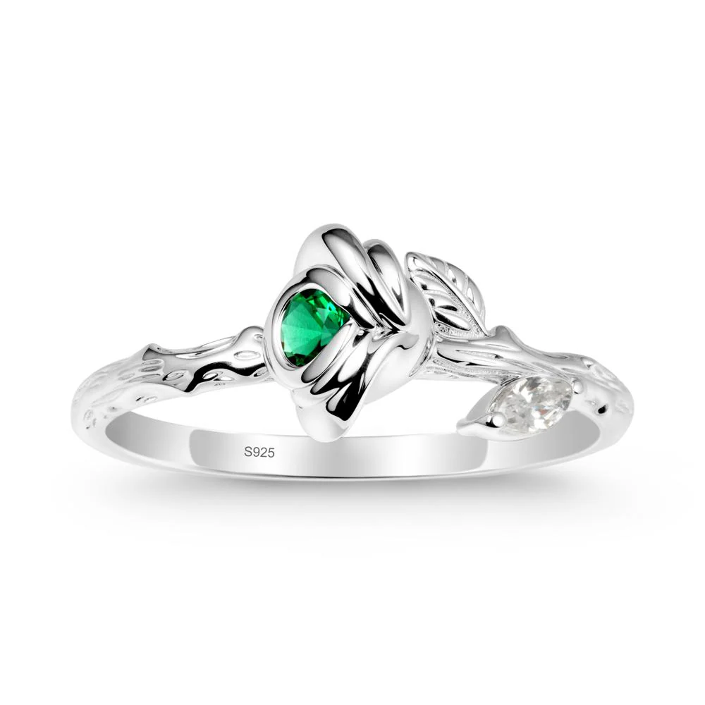 Emerald Self-Love Rose Ring - Image 9
