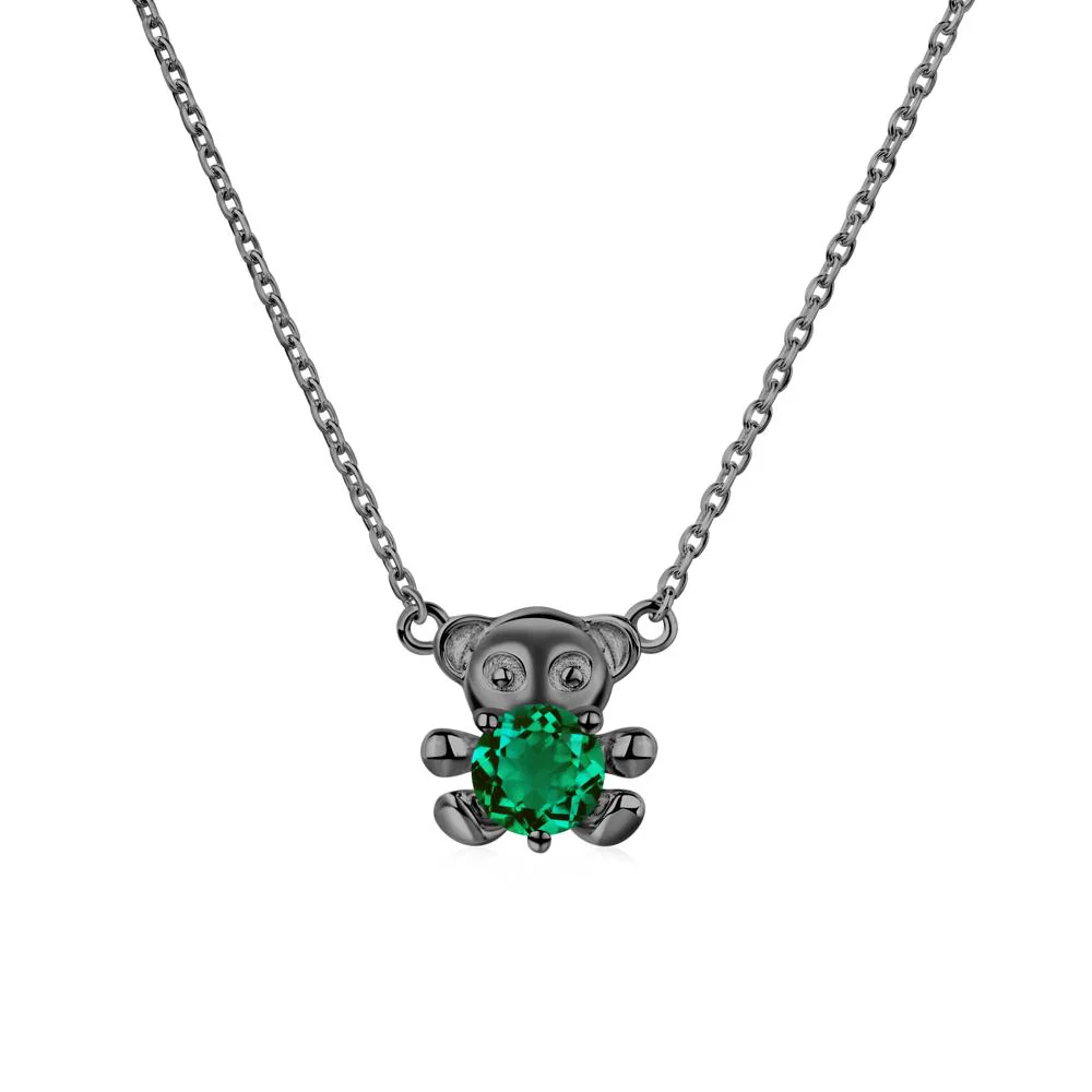 Emerald Teddy Bear Necklace - Image 4