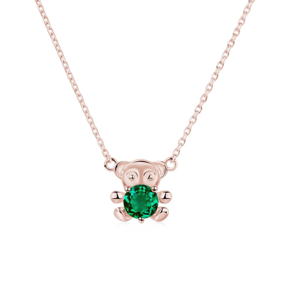 Emerald Teddy Bear Necklace - Image 5