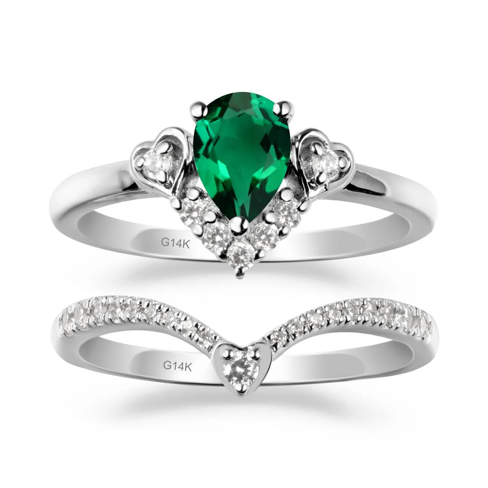 Emerald Tiara Ring Set - Image 2