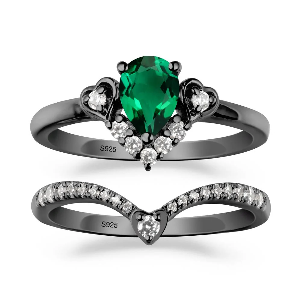 Emerald Tiara Ring Set - Image 7