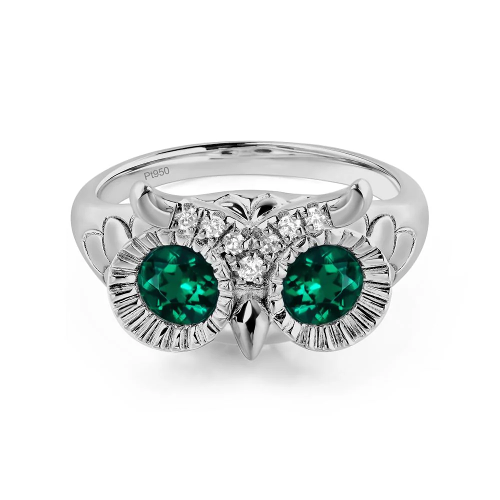 Emerald Owl Ring - Image 6