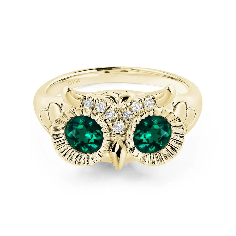 Emerald Owl Ring - Image 8