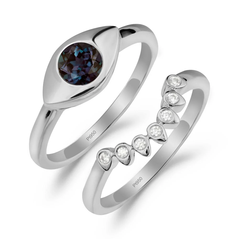 Evil Eye Alexandrite Ring Set - Image 7