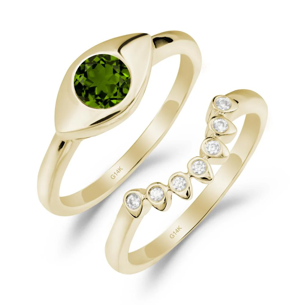 Evil Eye Diopside Ring Set - Image 9